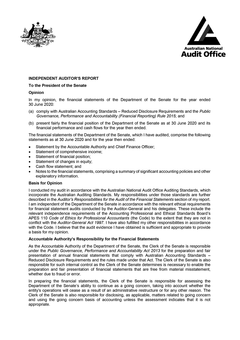 Auditors report