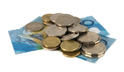 Australian cash and coins 