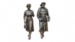 Commemorative sculpture of Dame Enid Lyons and Dame Dorothy Tangney