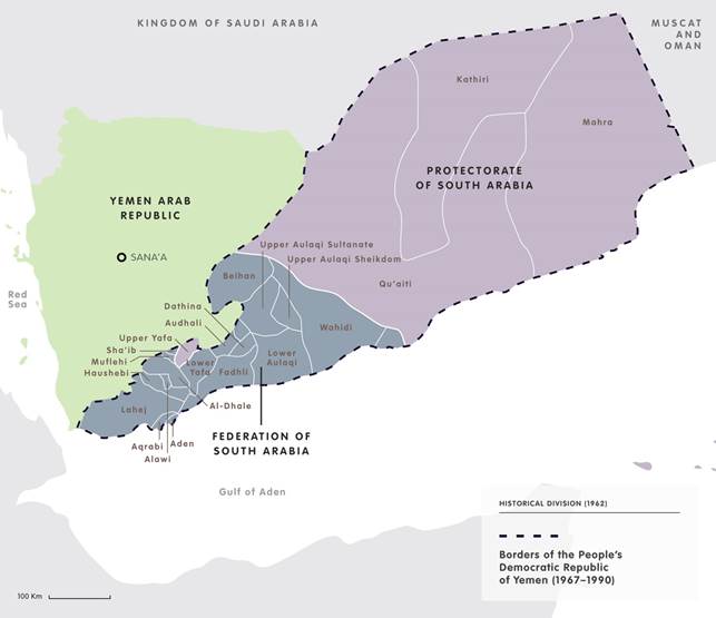 Figure 2: northern and southern Yemen prior to unification