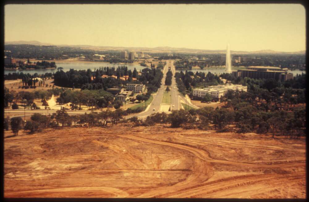 Commonwealth Avenue from Capital Hill, 1981; National Library of Australia, PIC/2214/59
