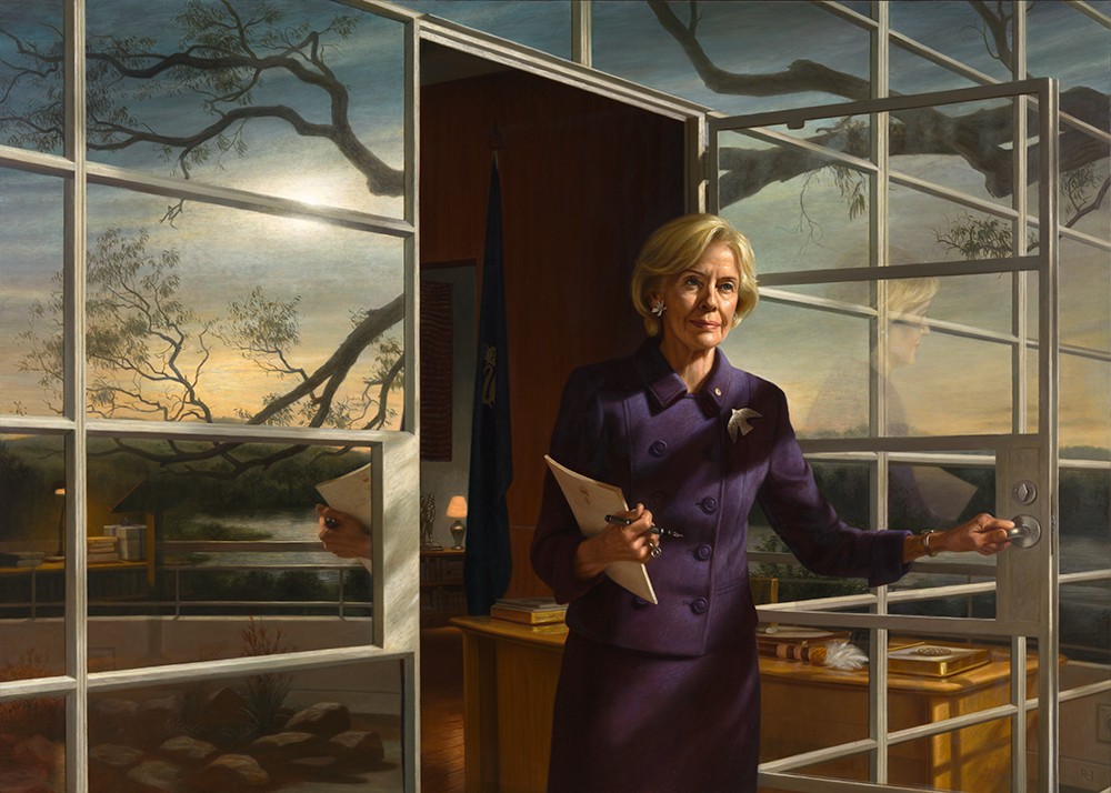 Quentin Alice Louise Bryce (2014), by Ralph Heimans (b.1970), Historic Memorials Collection, Parliament House Art Collection