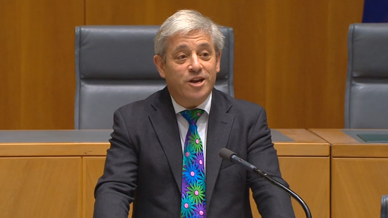 John Bercow, Speaker of the House of Commons of the United Kingdom, Image source: ParlView, 30 September 2014