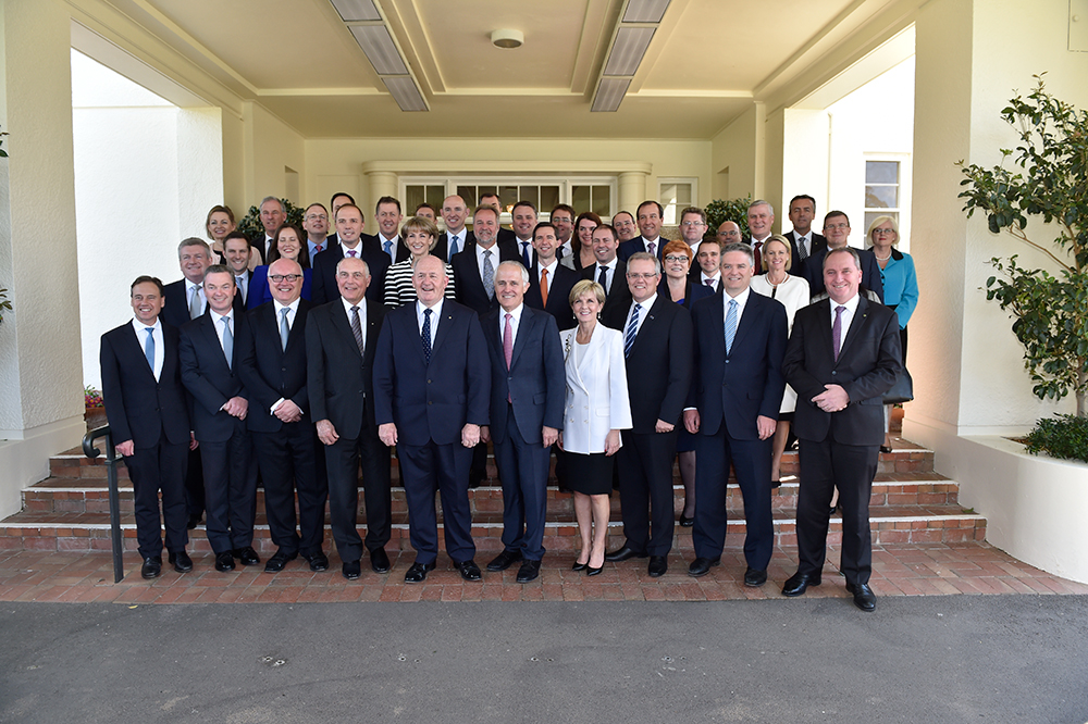 The first Turnbull Ministry, Image source: AUSPIC