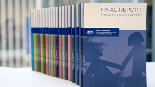 Final report of the Royal Commission into Institutional Responses to Child Sexual Abuse, Image source: Royal Commission into Institutional Responses to Child Sexual Abuse