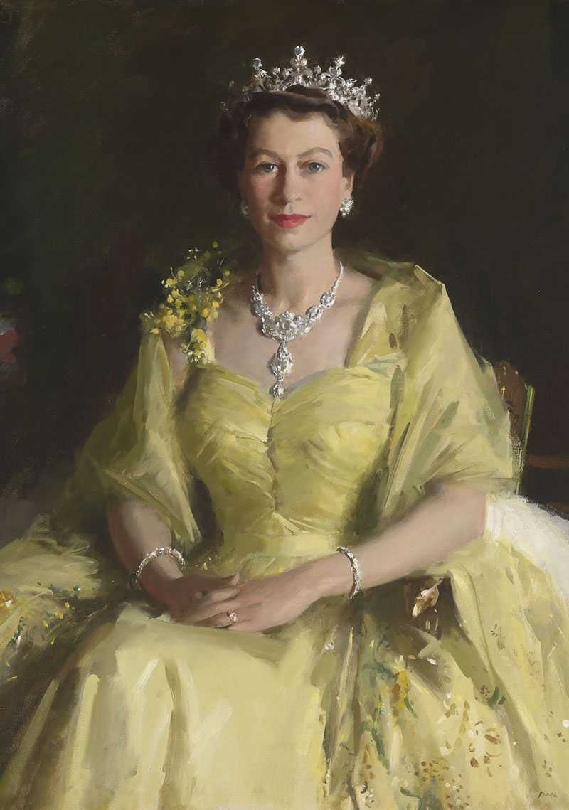 Her Majesty Queen Elizabeth ll (1954), by William Alexander Dargie (1912-2003), Historical Memorials Collection, Parliament House Art Collection