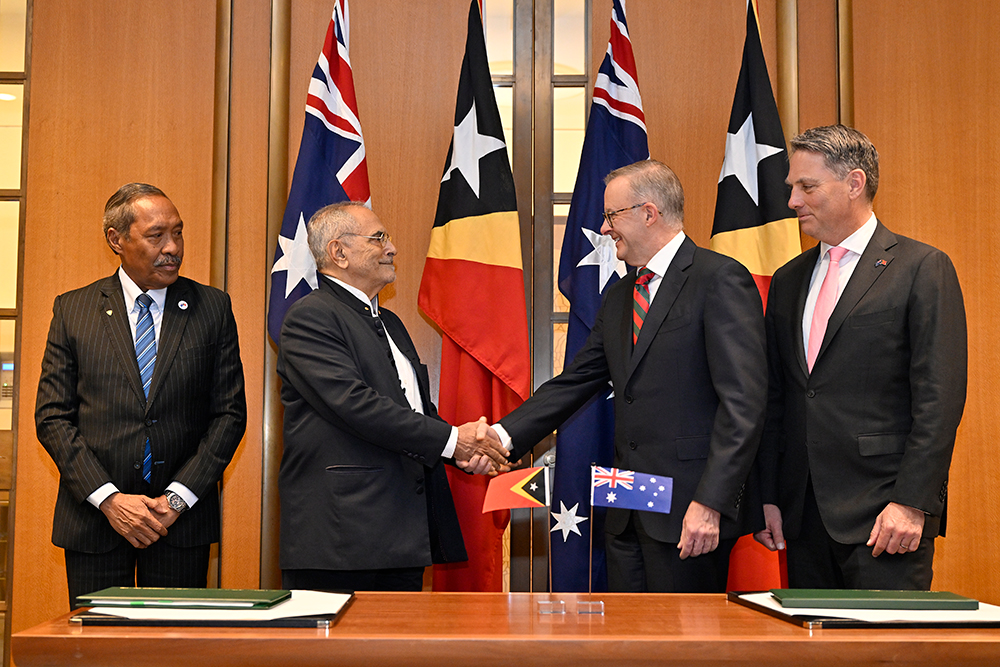 President Dr José Ramos-Horta and Prime Minister Anthony Albanese, Image source: AUSPIC