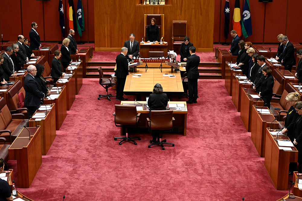 Senate Condolence motions for Her Majesty the Queen, Image source: AUSPIC
