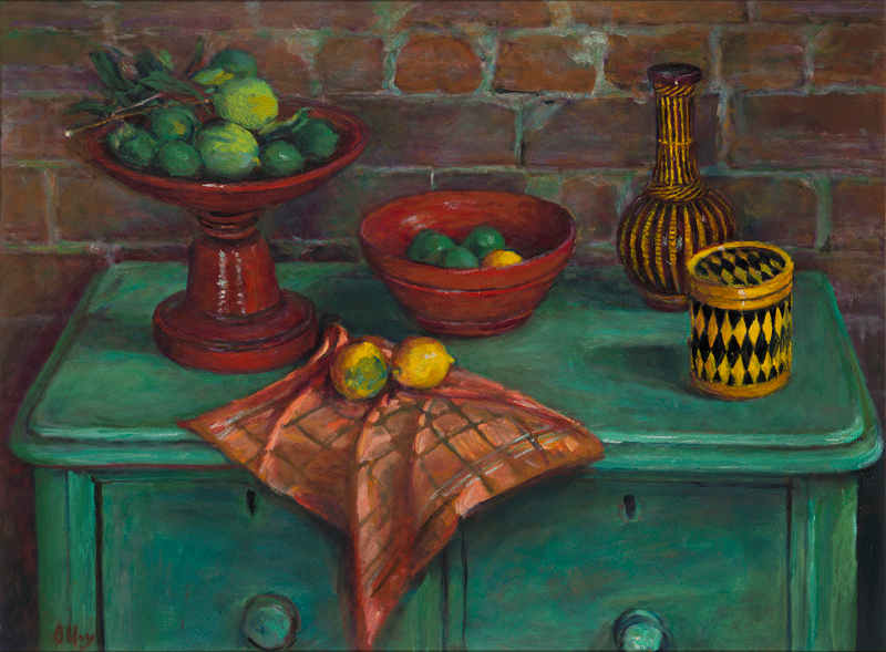 Margaret Olley (1923–2011) Limes and green chest, Duxford Street, c.1972