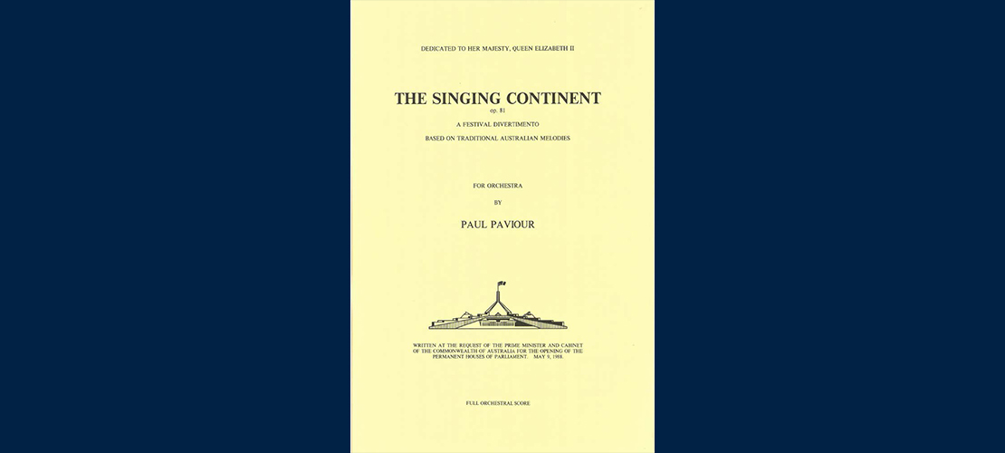 The Singing Continent by Paul Paviour 