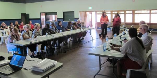 Ms Josephine (Josie) Farrer, Member for Kimberley, Western Australian Legislative Assembly gave a Welcome to Country before the committee's public hearing in Halls Creek, Western Australia, on 28 April 2015.