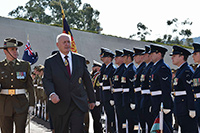 The Governor-General inspects the Guard