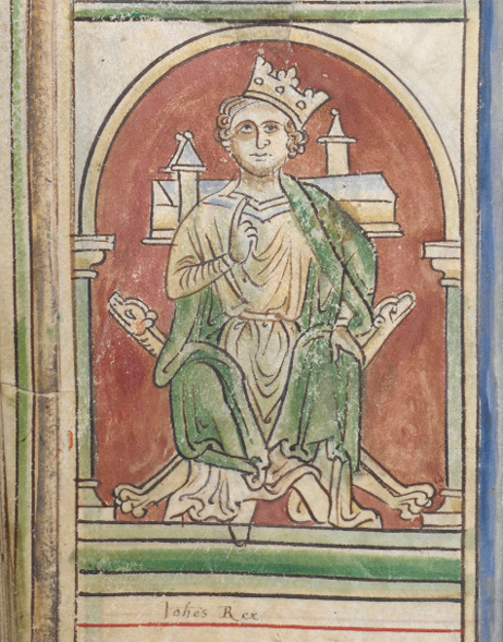 Illustration of King John by Matthew Paris