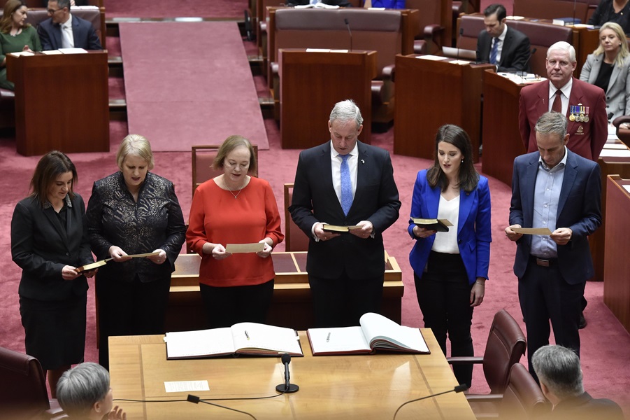 Swearing in of senators for Tasmania