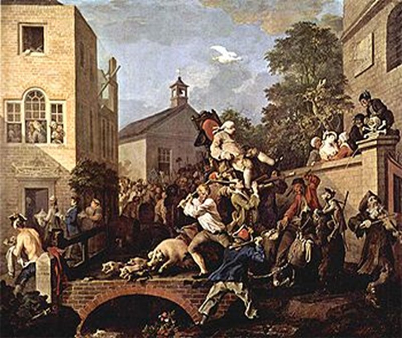 Figure 4: William Hogarth, An Election: Chairing the Member, 1754–1755 © Sir John Soane's Museum, London