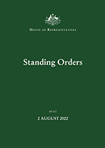 Standing and Sessional Orders cover
