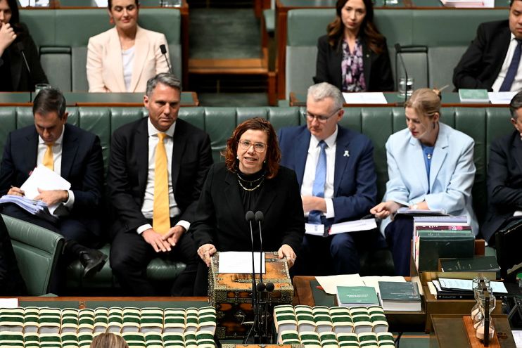 Minister Rishworth at the despatch box.