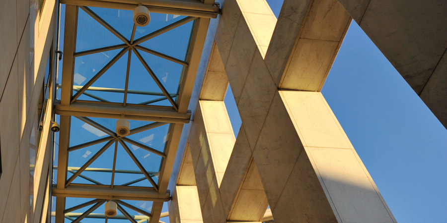 Detail of the roof of the Great Verandah at Australian Parliament House