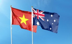 Australian and Vietnamese flags