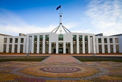 Photo of the front entrance of Parliament House