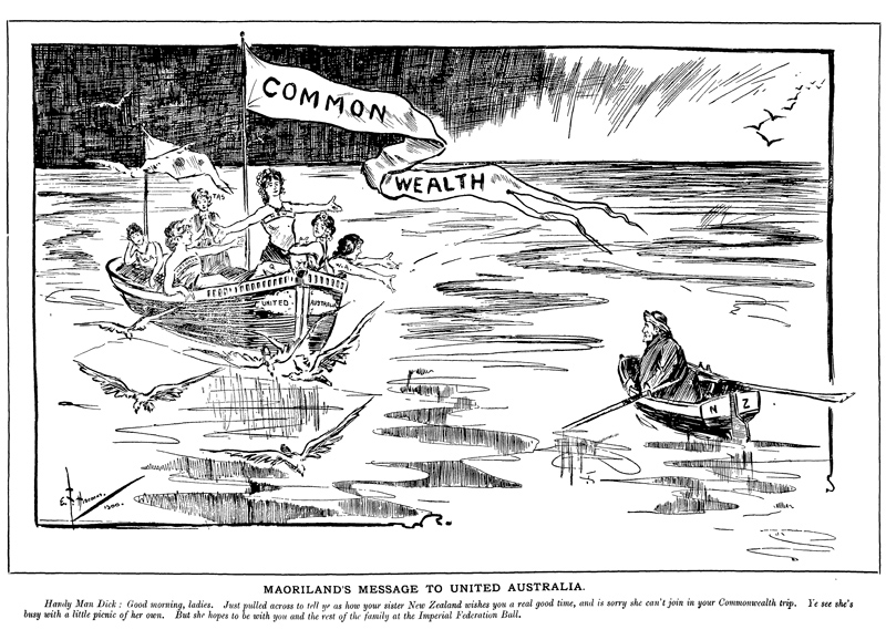 Maorilands Message to United Australia Illustration