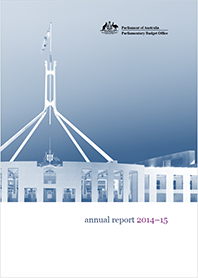 image of the PBO annual report 2014-15 cover