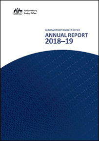 Image of the PBO annual report 2017-18 cover