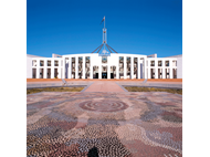 Forecourt mosaic, Parliament House, Canberra (Possum and Wallaby Dreaming)