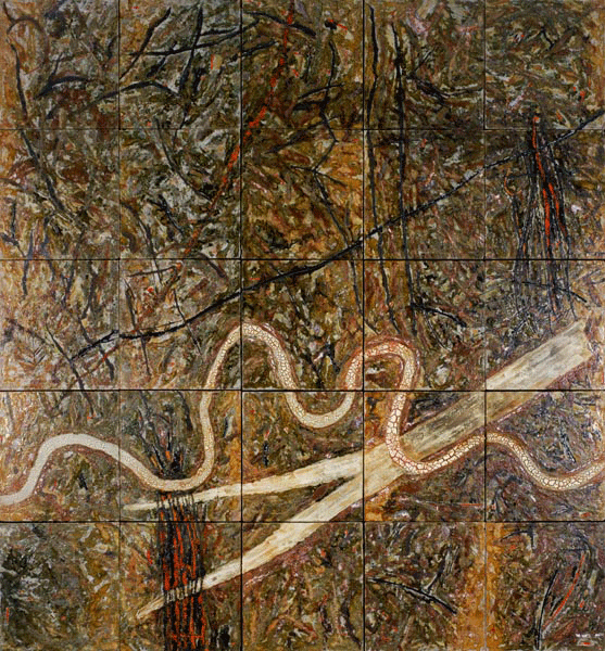 Michael Ramsden (born 1944) and Graham Oldroyd (b.1953-2022) Six River Odyssey panels, 1986–1988.