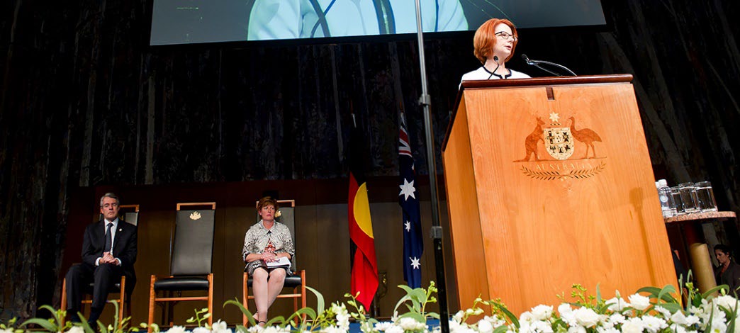 Julia Gillard delivering the National Apology for Forced Adoptions, 2013