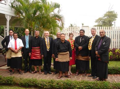 photo of  Delegation with the Speaker and members of the Tongan Legislative Assembly