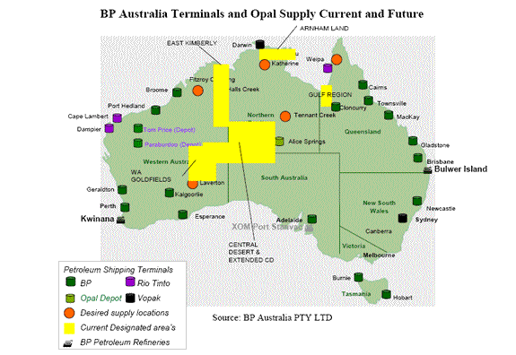 BP Australia Terminals and Opal Supply Current and Future