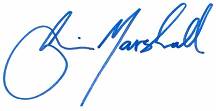 Senator Marshall's Signature