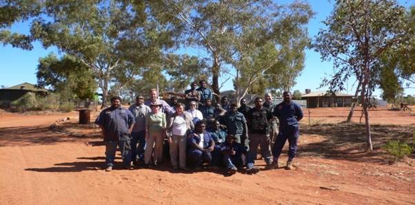 Image of Tjuwanpa Rangers and the Committee at Ntaria
