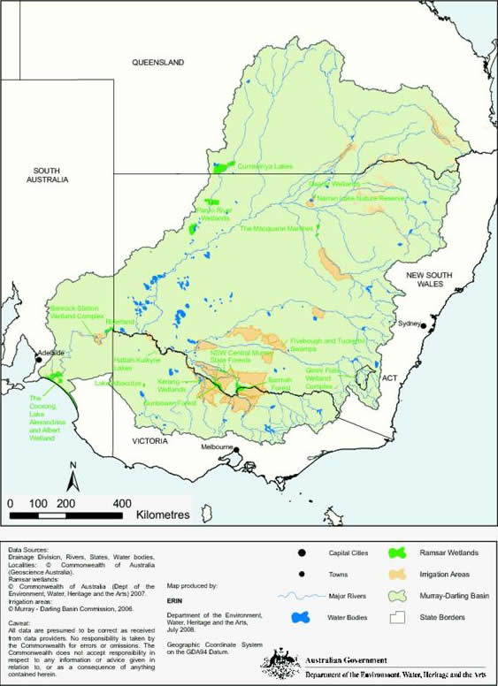 Map of the Ramsar Convention wetlands